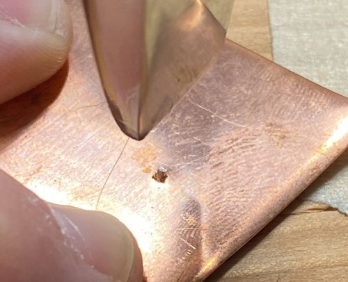 Susan LeGuyader's Riveting Tips - , Metalwork, Riveting, Riveting Techniques, Wire Rivets, Use a riveting hammer and tap lightly